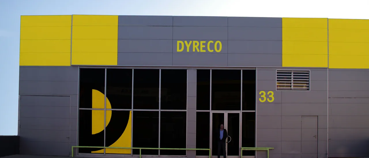Fachada de Dyreco en el Polígono Son Castelló, en Palma